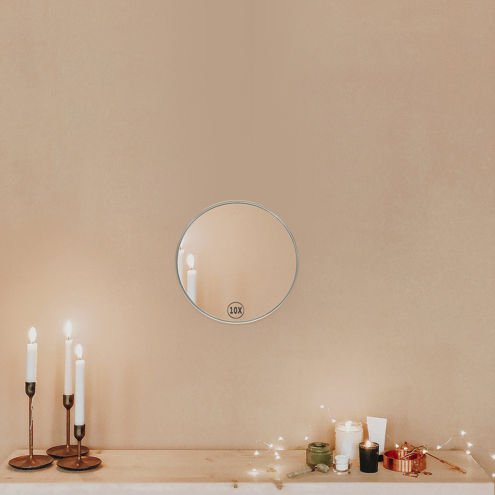 Shaving Mirror Suction - Specchio Ingranditore Monofacciale con Ventosa per