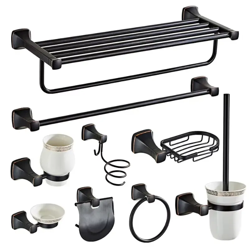 Towel Bar Stainless - Set di 9 Accessori Moderni per