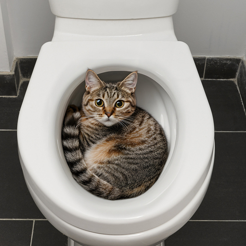 Jet Home Bathroom Accessories - Adesivo 3D divertente a forma di