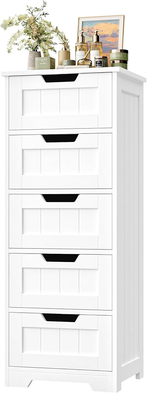Home Bathroom Furniture - Mobiletto da bagno autoportante, mobiletto organizer