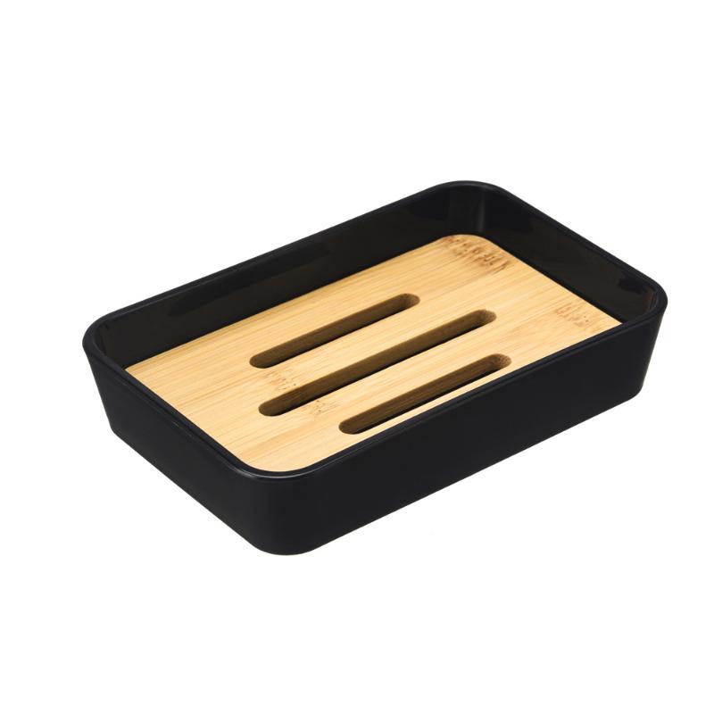 Jet Home Bathroom Accessories - Portasapone da Bagno in Bambù con