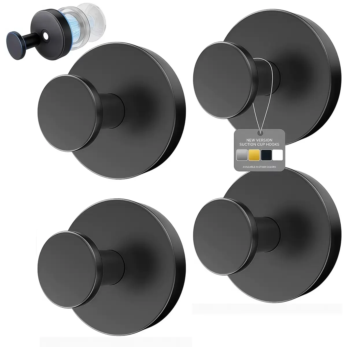 Towel Bar Stainless - 1-8 Pezzi Ganci a ventosa in