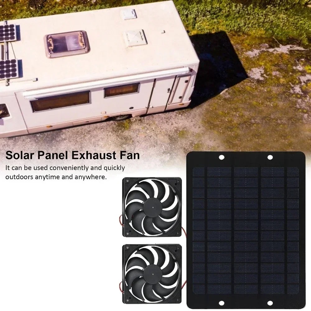 Home Bathroom Exhaust Fan - Ventilatore Solare da 10W 12V con
