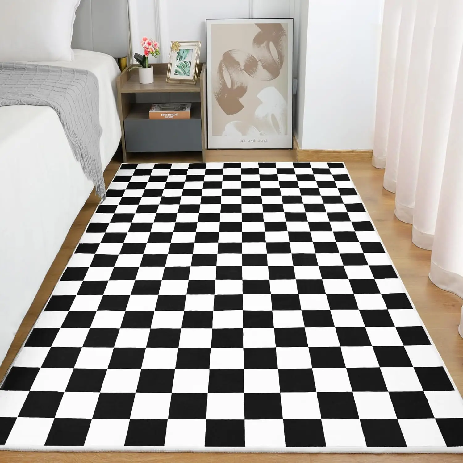 Home Toilet Bathroom Design - Tappeto a Scacchi con Vari Stili