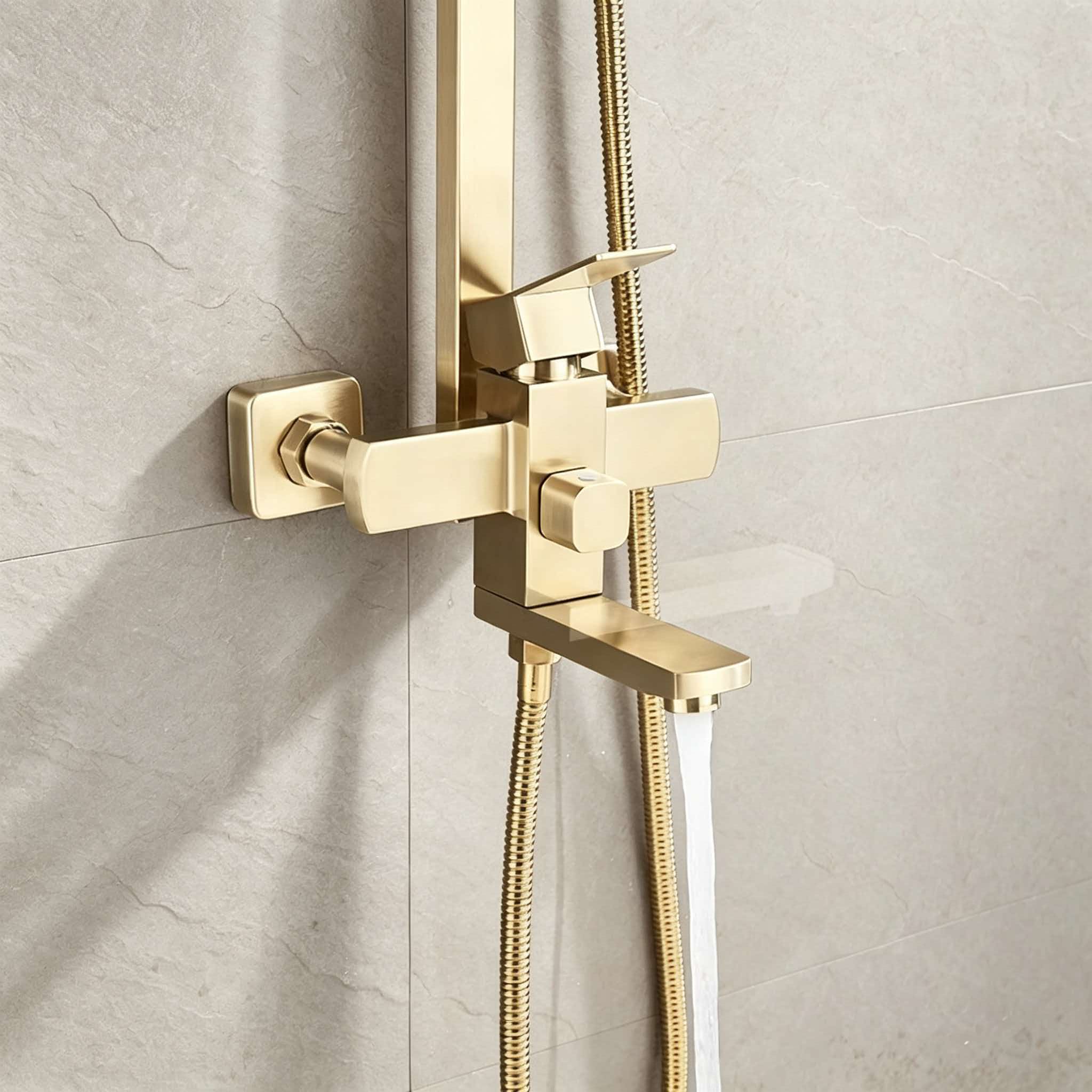 Set doccia dorato in acciaio i - Home Bathroom Shower recensione e prezzo