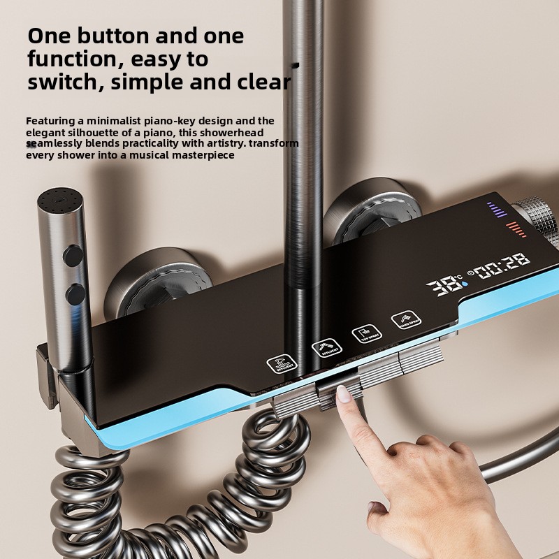 Sistema Doccia Grigio Canna di - Home Bathroom Shower recensione e prezzo