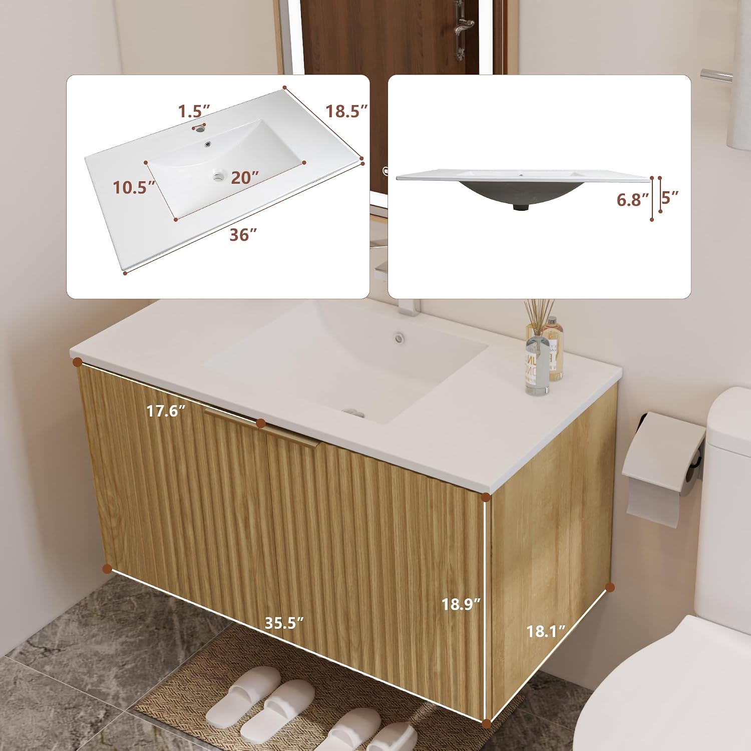 Mobile bagno moderno sospeso c - Home Bathroom Furniture recensione e prezzo