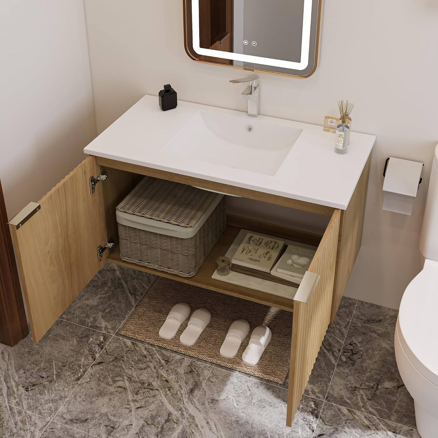 Mobile bagno moderno sospeso c - Home Bathroom Furniture recensione e prezzo