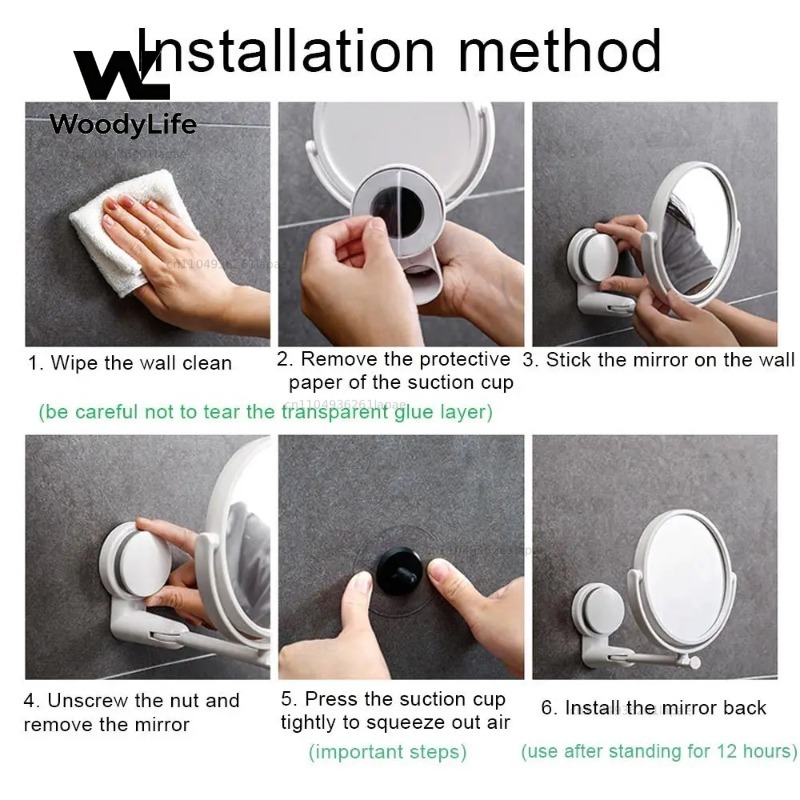 Specchio da Bagno Rotante Pieg - Shaving Mirror Suction recensione e prezzo