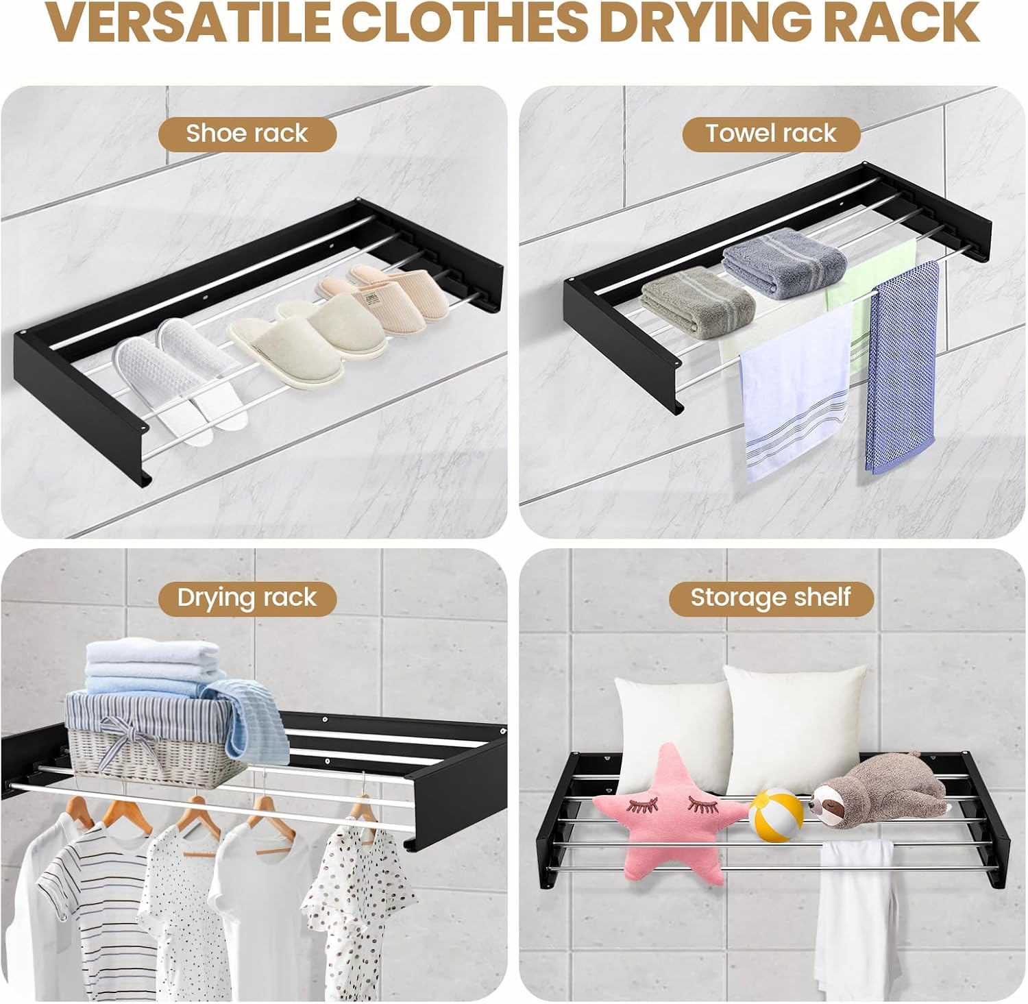 Stendino per bucato a parete d - Towel Bar Stainless recensione e prezzo