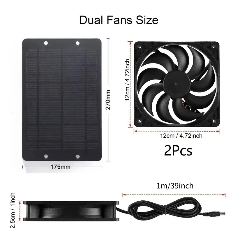 Ventilatore Solare da 10W 12V  - Home Bathroom Exhaust Fan recensione e prezzo
