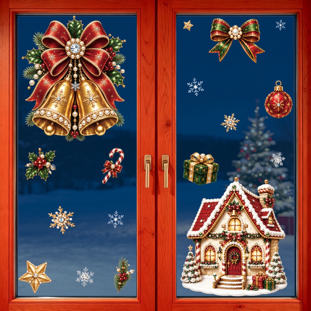 Adesivi per Finestre di Natale - Home Bathroom Wallpaper recensione e prezzo