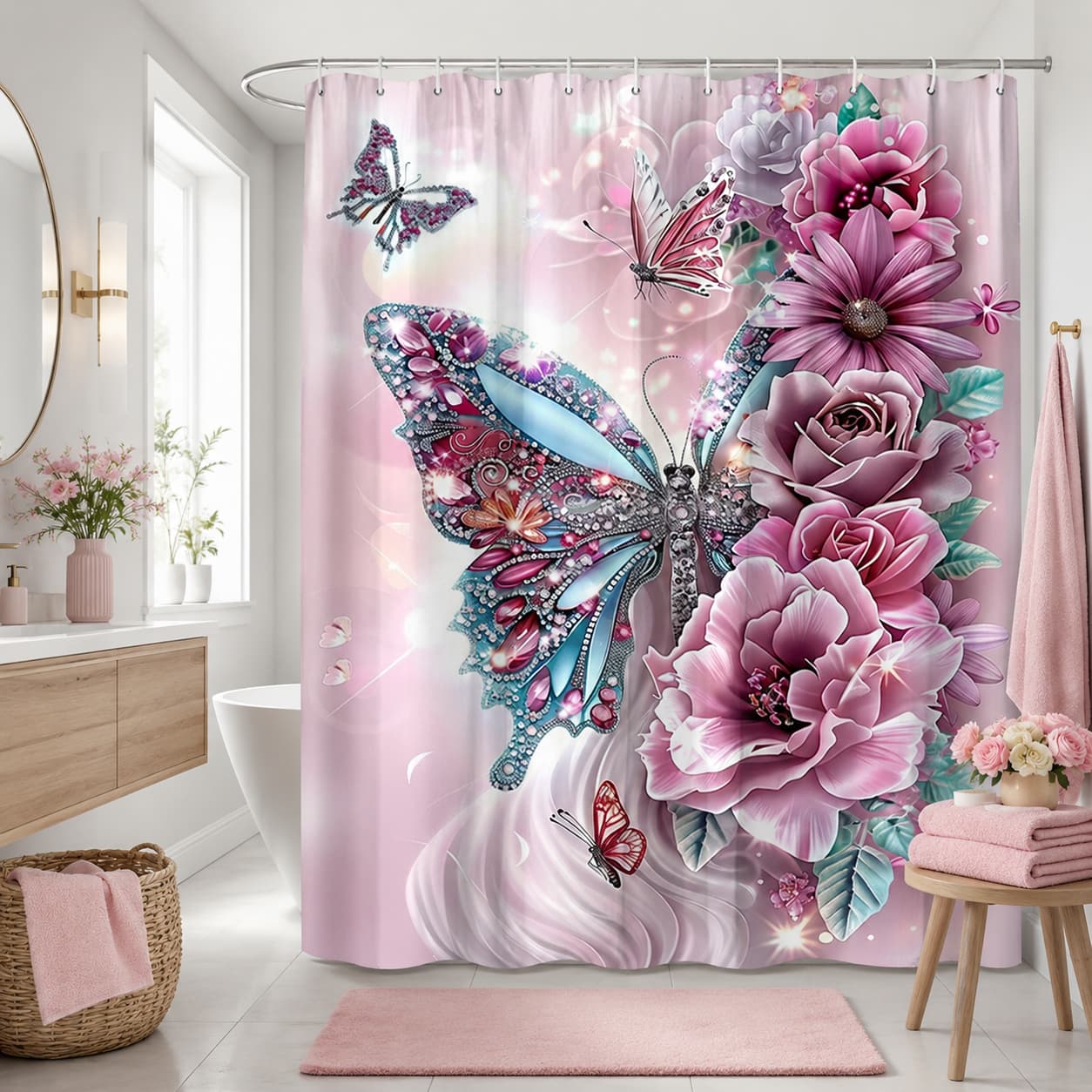 Tenda da doccia piatta 2D, 1 p - Home Bathroom Partition recensione e prezzo