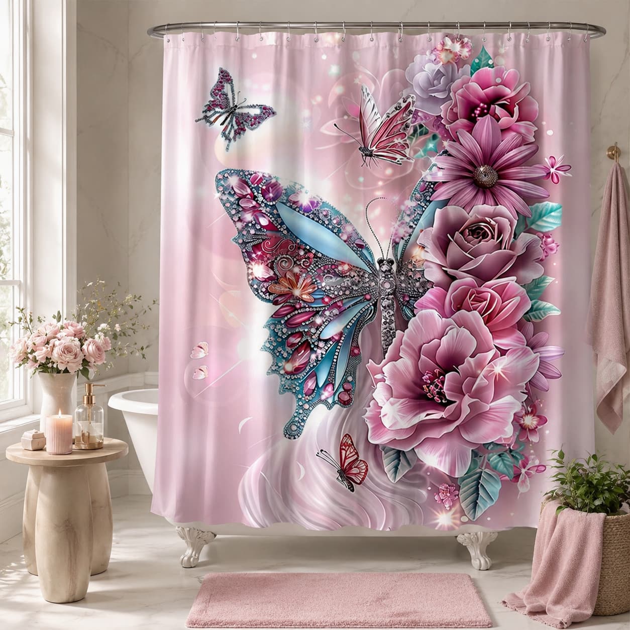Tenda da doccia piatta 2D, 1 p - Home Bathroom Partition recensione e prezzo