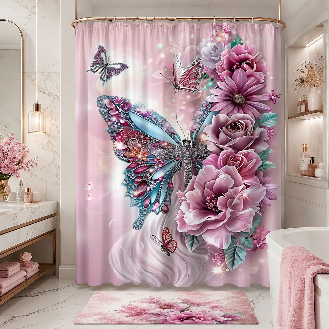 Tenda da doccia piatta 2D, 1 p - Home Bathroom Partition recensione e prezzo