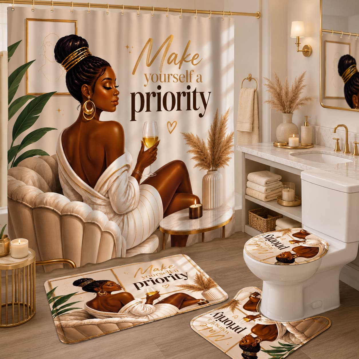 Set di 4 eleganti tende da doc - Home Toilet Bathroom Design recensione e prezzo