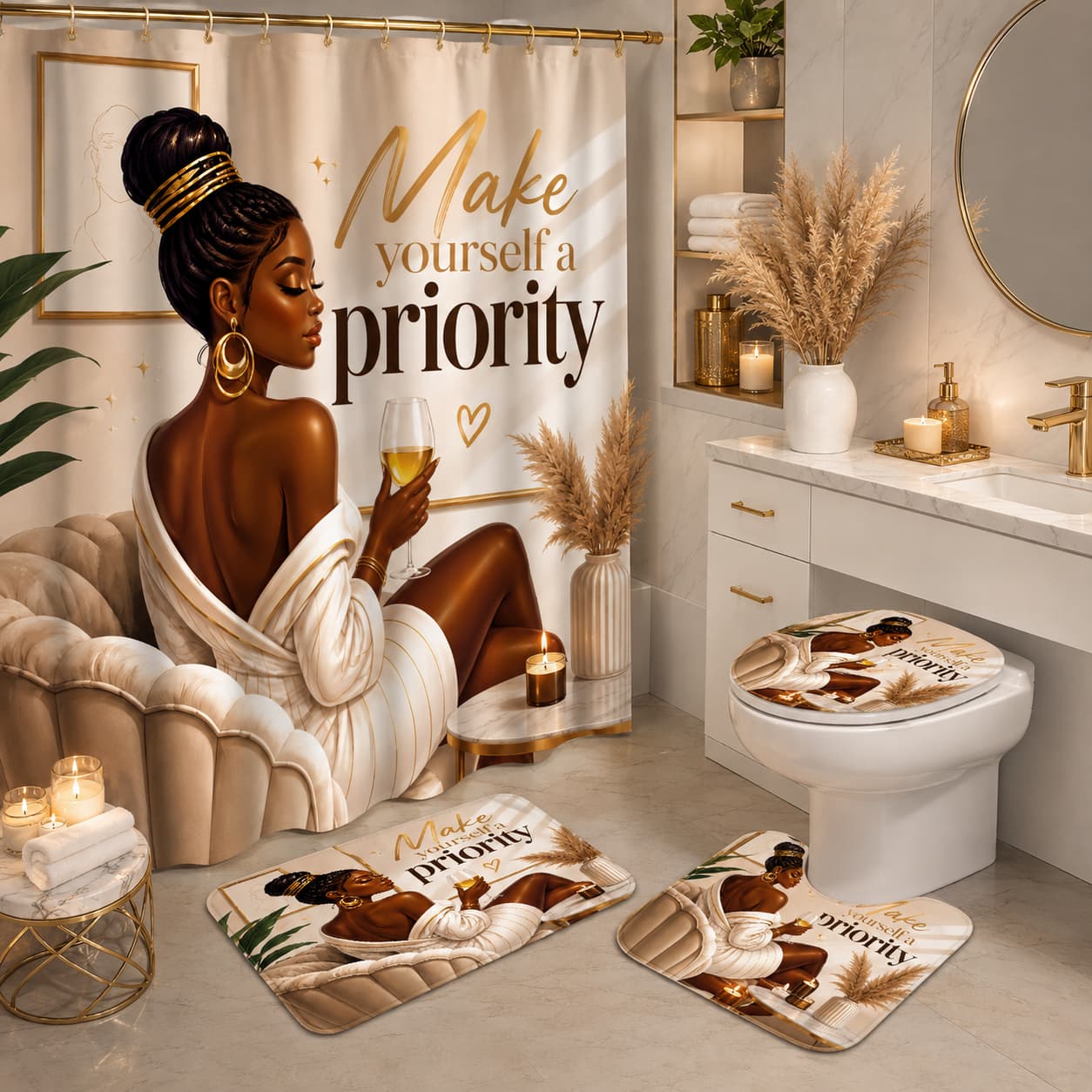 Set di 4 eleganti tende da doc - Home Toilet Bathroom Design recensione e prezzo
