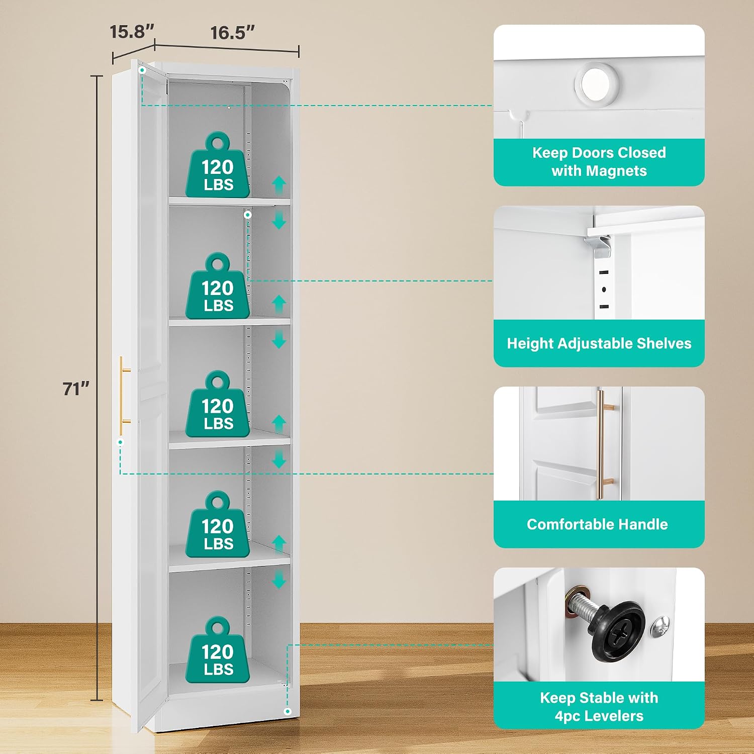 Armadio stretto alto con una p - Home Bathroom Furniture recensione e prezzo