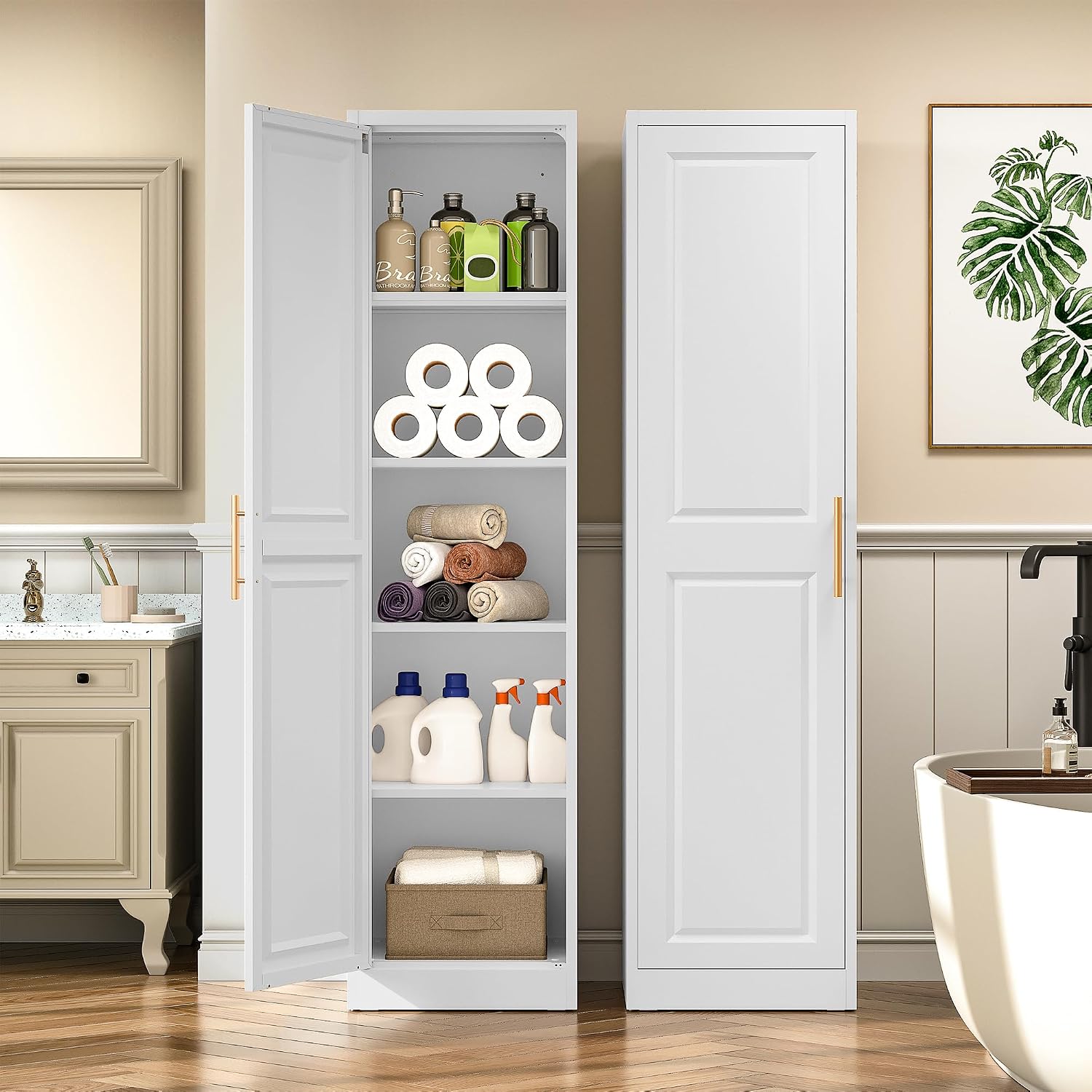 Armadio stretto alto con una p - Home Bathroom Furniture recensione e prezzo