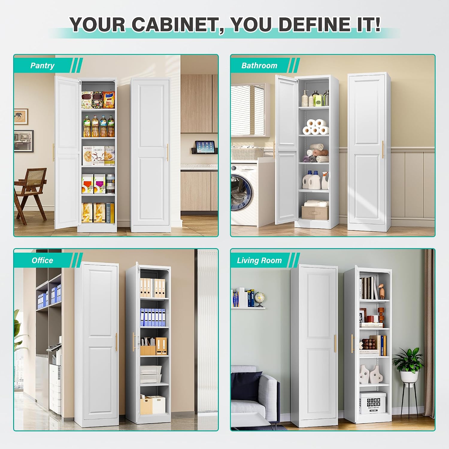 Armadio stretto alto con una p - Home Bathroom Furniture recensione e prezzo