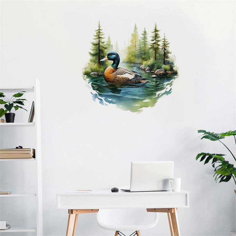 Carino colorato nuoto anatra a - Home Bathroom Wallpaper recensione e prezzo