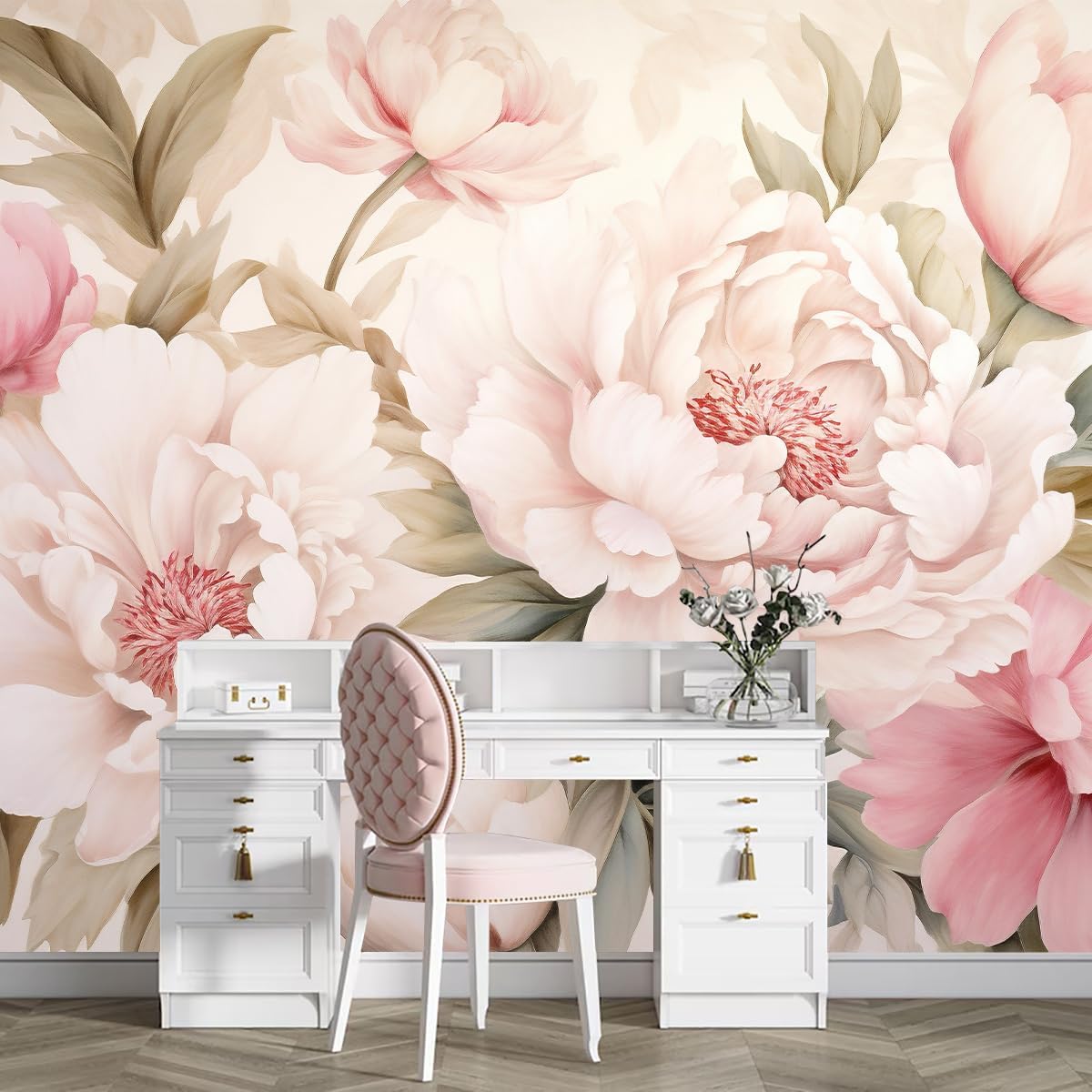 Elegante Set Tavolo da Trucco  - Home Bathroom Wallpaper recensione e prezzo