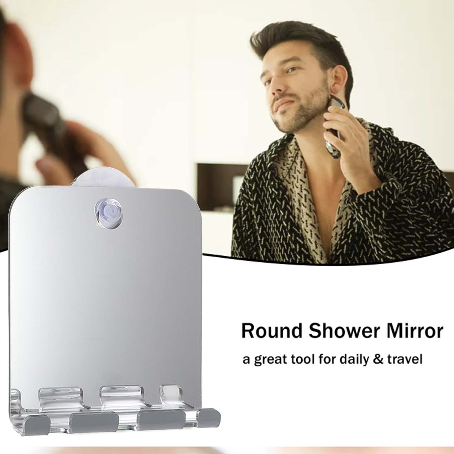 Specchio da viaggio infrangibi - Shaving Mirror Suction recensione e prezzo