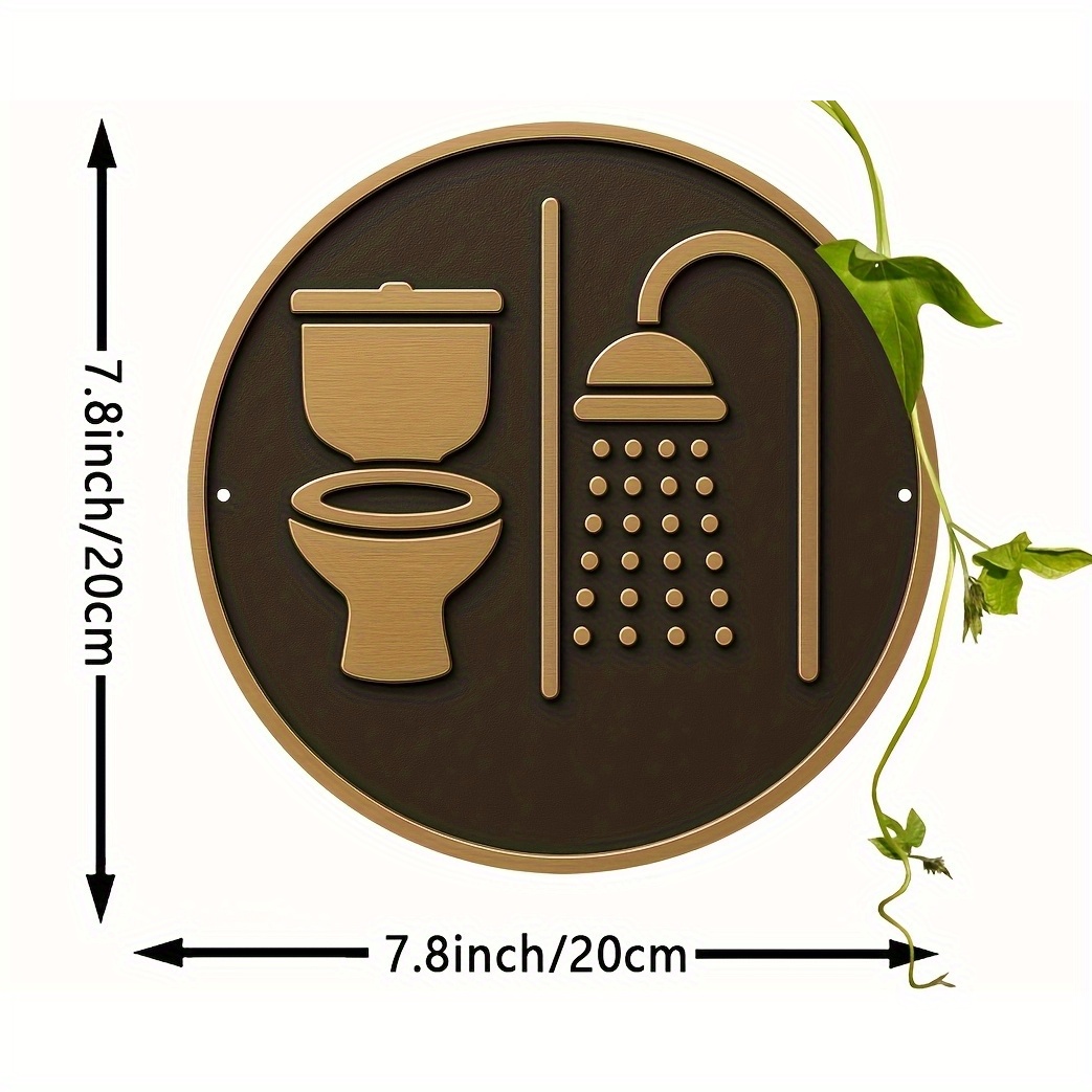 Design piatto 2D per cartelli  - Home Toilet Bathroom Design recensione e prezzo