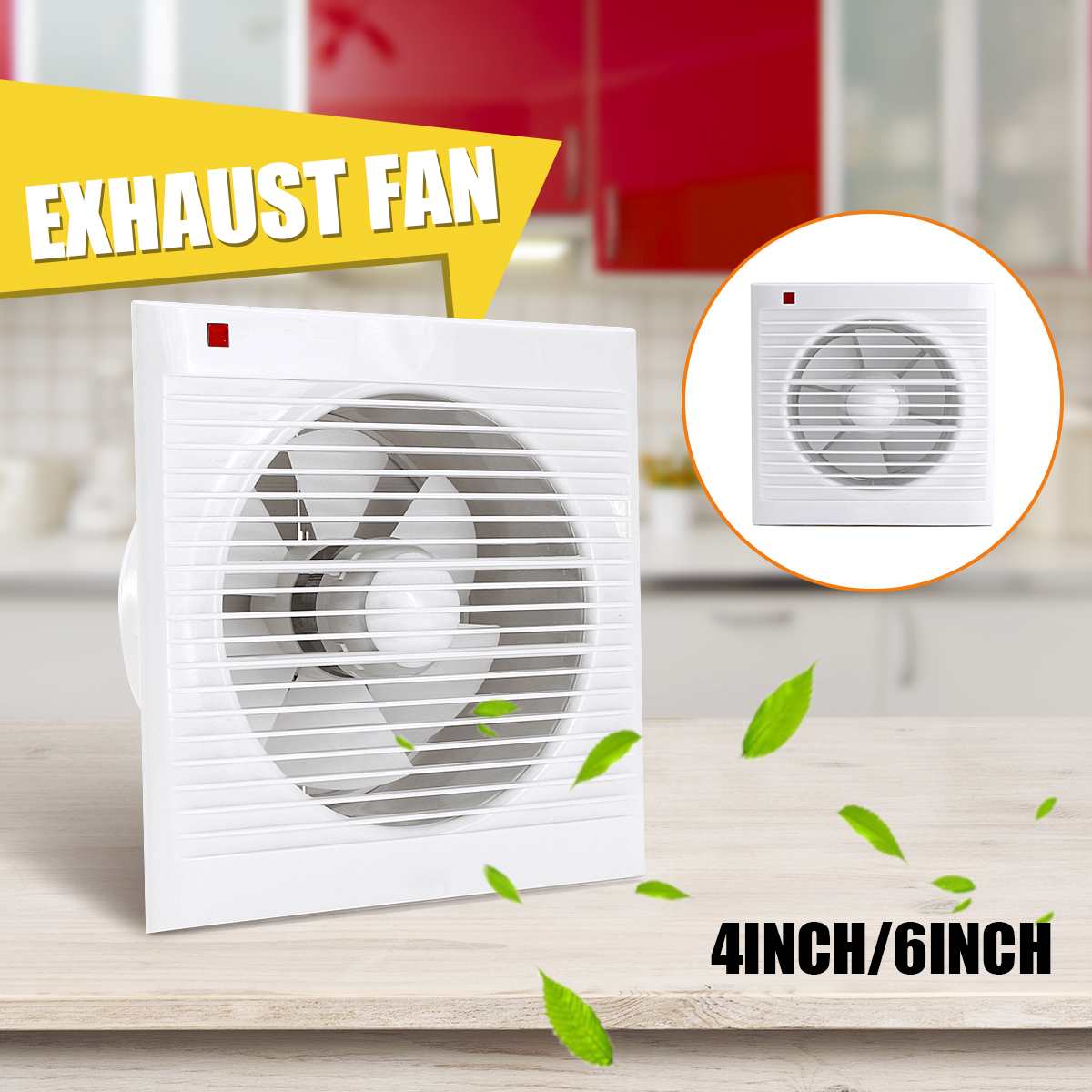 4 pollici 6 pollici 8 pollici  - Home Bathroom Exhaust Fan recensione e prezzo