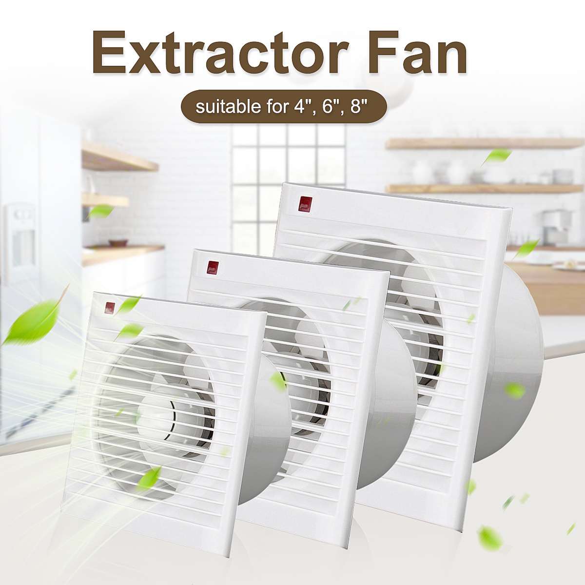 4 pollici 6 pollici 8 pollici  - Home Bathroom Exhaust Fan recensione e prezzo